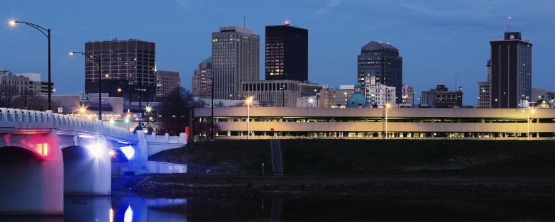 Dayton Ohio skyline